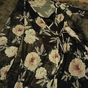 Charlotte Russe wrap maxi dress